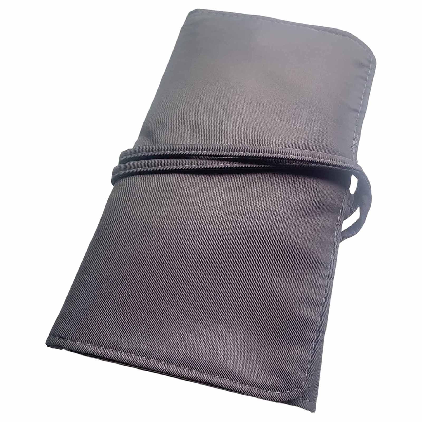 Magideal - Estuche De Cosméticos Divisores Portátiles Tamaño De Viaje Bolso De Mano Bolsa De Transporte A Prueba De Polvo Bolsa De Cosméticos Bolso De Maquillaje Gris