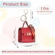 thumbnail image 2 of Mini Mochila Llavero, Monedero Llavero de Cuero PU, Llavero de Mochila, Rojo, 2 of 7