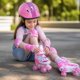 thumbnail image 1 of Patines Quad Extensibles Hook J-one Casco Protecciones Niños M 35-38 54 Mm Rosa, 1 of 3