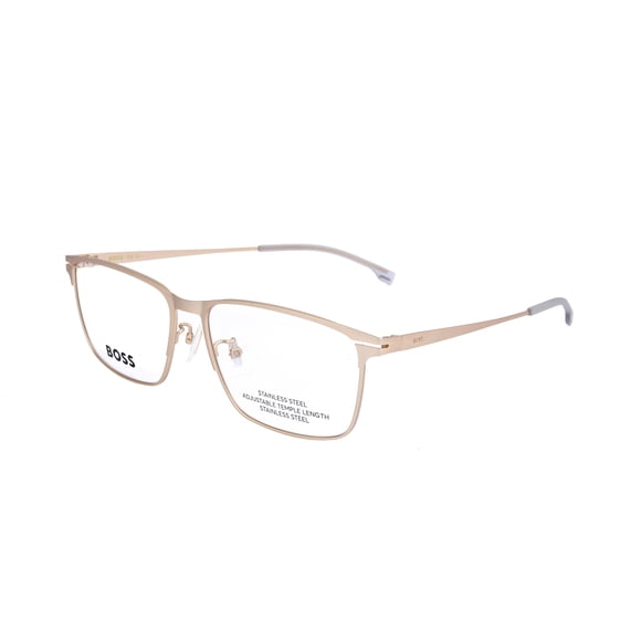 Monturas De Gafas Graduadas Matte Gold Para Hombre