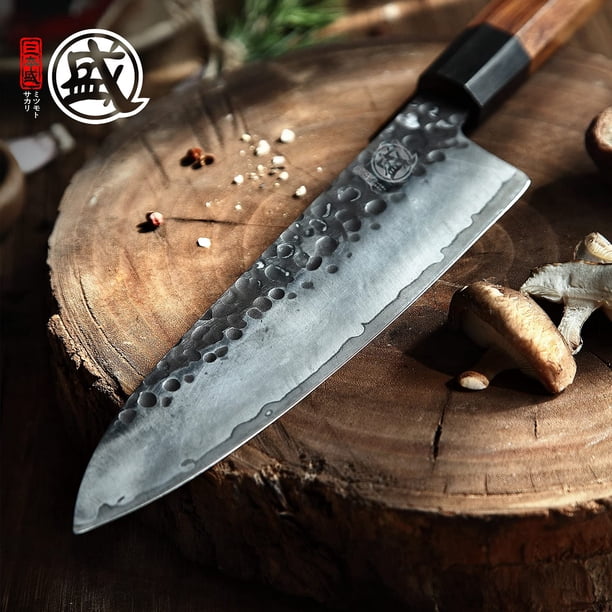 Cuchillo de chef MITSUMOTO SAKARI Japanese Gyuto 20 cm 9CR18MOV