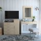 thumbnail image 1 of Mueble De Tocador + Espejo + Cómoda 4 Cajones / 1 Puerta Rovere / Blanco, 1 of 11