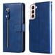 thumbnail image 1 of Funda con Cremallera para Samsung Galaxy S22 Plus 5G, Carcasa Cartera de Cuero PU con Soporte y Tarjetero, 1 of 6