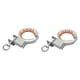 thumbnail image 3 of Rodillo Para Bandeja De Cables, Herramienta Auxiliar Resistente Para Tirar Cables En Proyectos De Renovación, 2 Piezas, Naranja Y Plateado, 3 of 5
