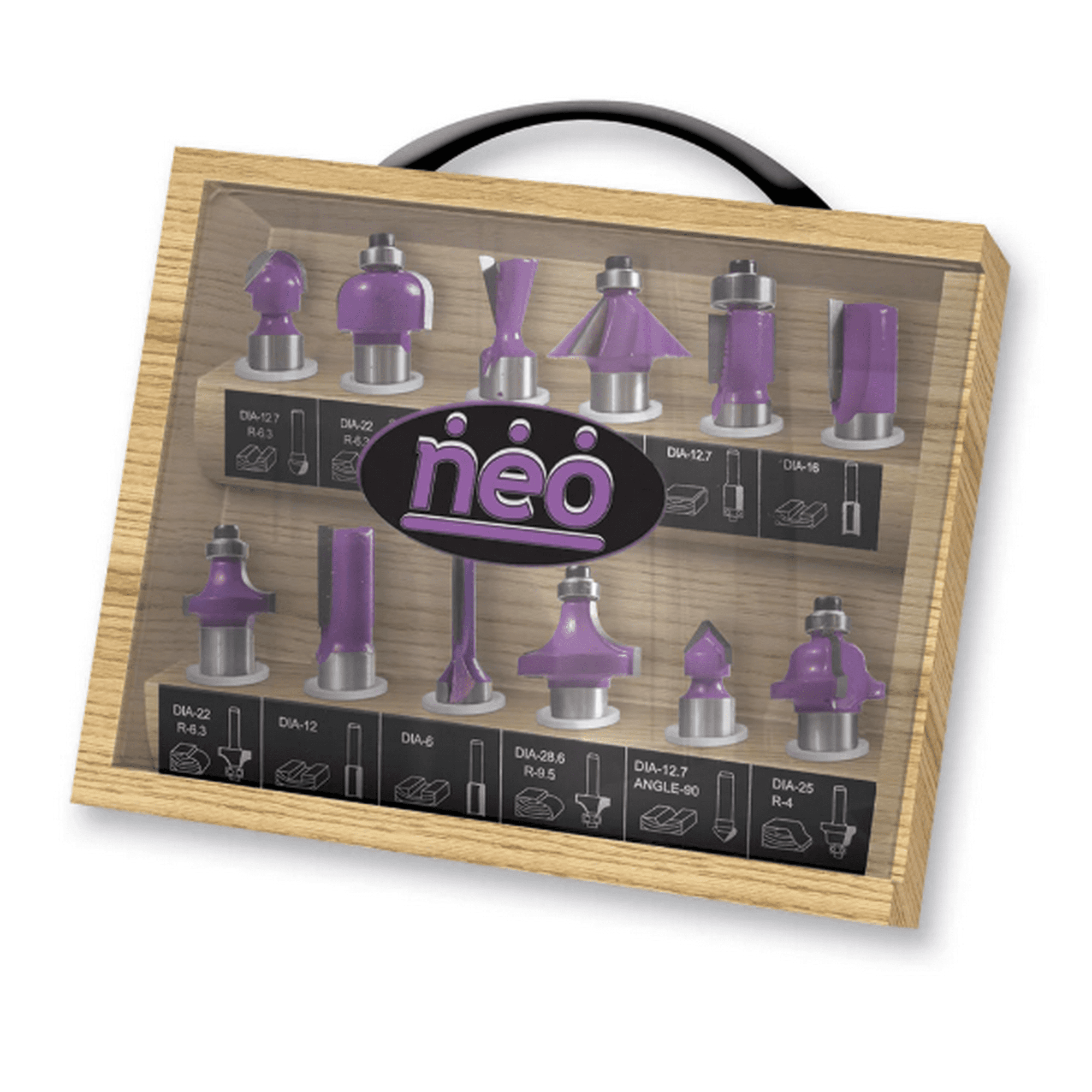 Juego De Fresas Neo Af 712 K 1/4