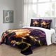 thumbnail image 4 of Cute- Bed Du-vet -Cov-er Dem-on Anime Sla-yer Bedding Se-ts 3D Printed Light-weight 3 Piec-e Comfor-ter Sets 1 Duve-t Cover and 2 Pillow -Shams for Kids Boys Girls Full203x228cm, 4 of 5