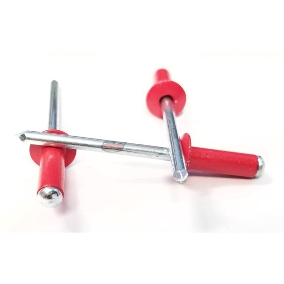 Remaches Pop Edge Performance Products de 5 mm, rojo, aluminio