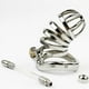 thumbnail image 3 of Stainless Steel Male Lockable Chastity Device with Silicone Urethral Catheter Hollow Cock Cage BDSM Restraint Penis Rings Man, 3 of 3