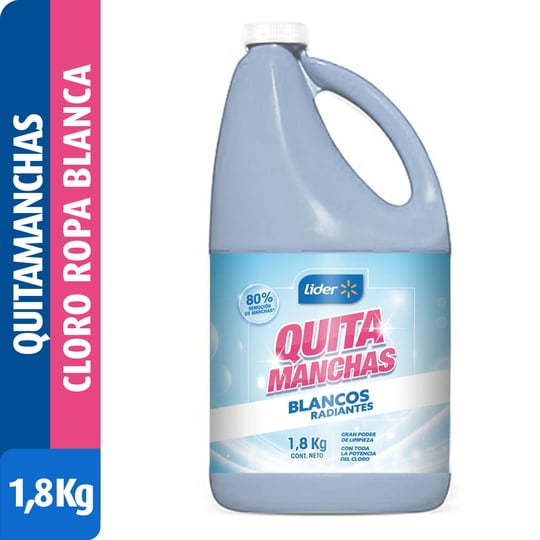 Quitamanchas Líquido Blancos Radiantes 1,8 Kg Lider
