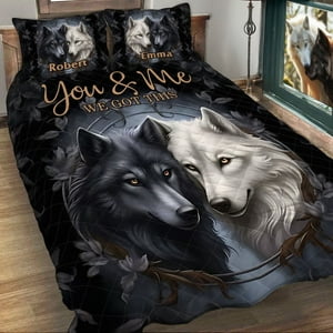 Milsleep - You And Me We Got This - Juego De Edredón Personalizado Lobo