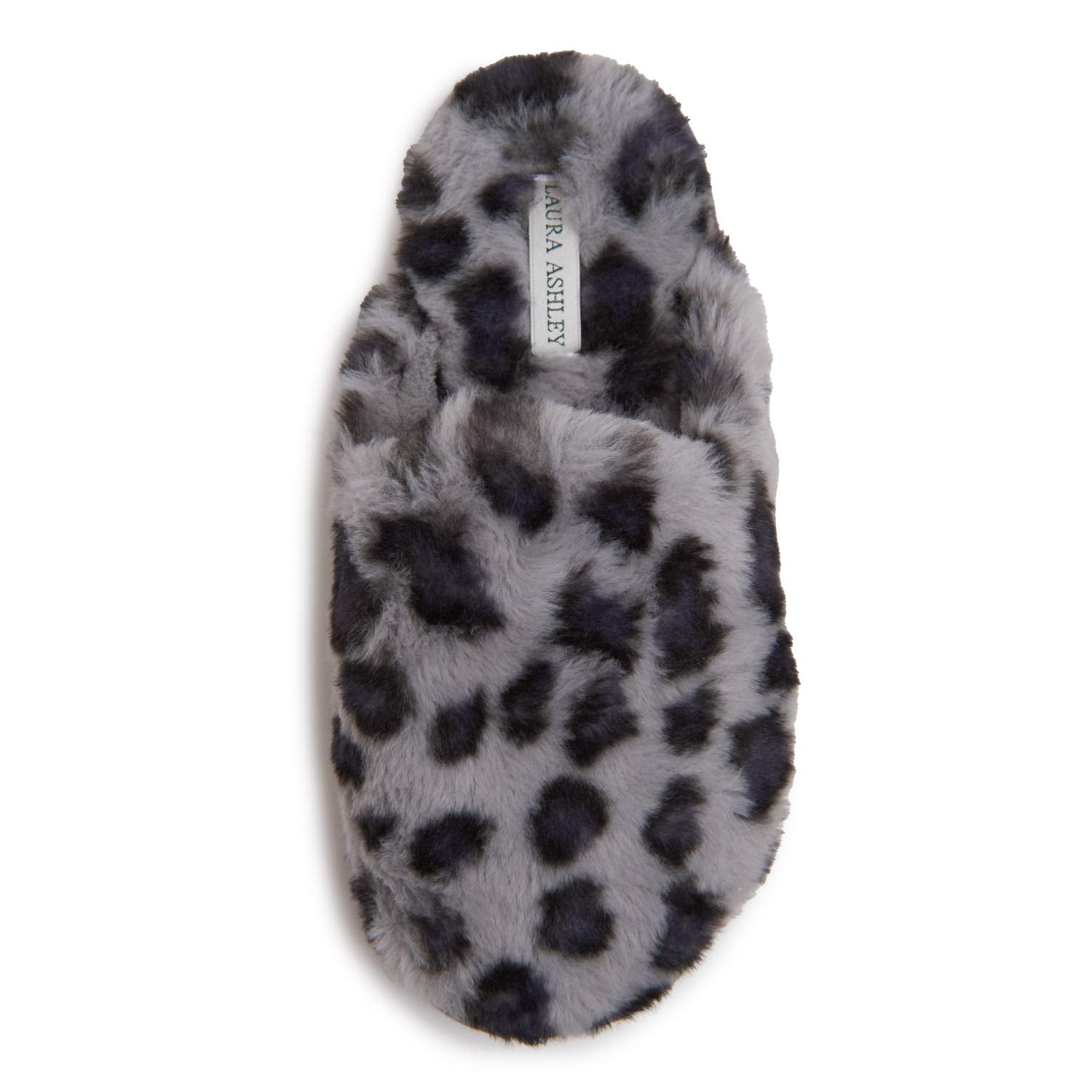Pantuflas Laura Ashley De Felpa Con Espuma De Memoria Y Estampado Animal Gris