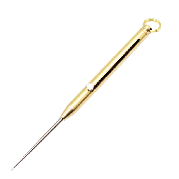Titanium Alloy Retractable Toothpick Key Chain Pendant - Your Ultimate Self-defense and Tooth Cleaning Tool on the Go!