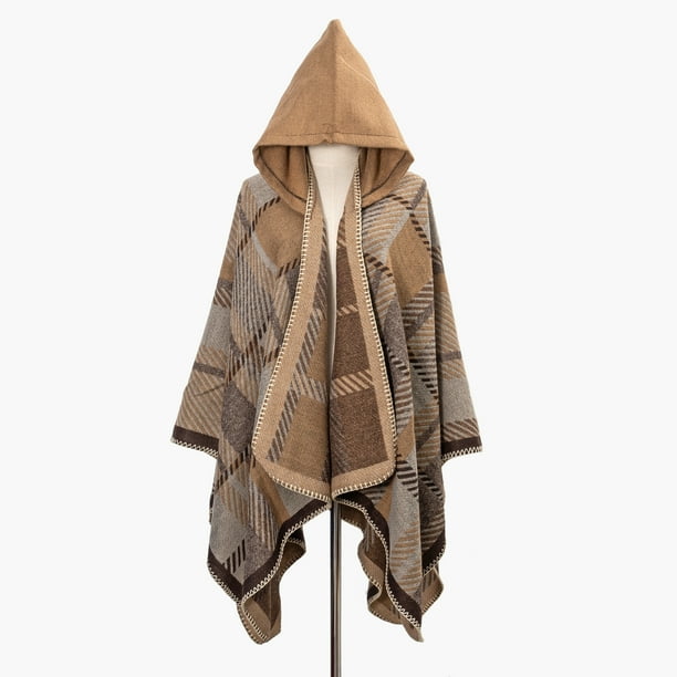 Cozy & Stylish Oversized Geometric Print Blanket Shawl with Tassel Wrap - Perfect for Outdoor Wind Protection!