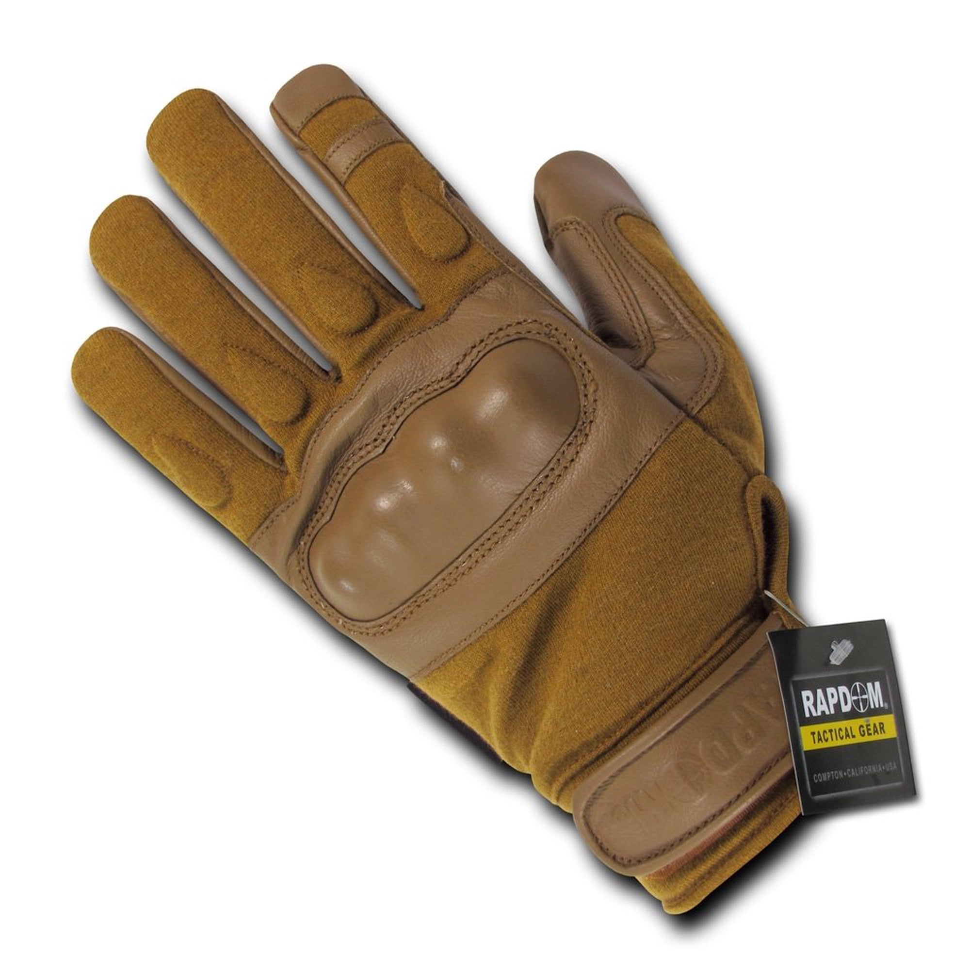 Guantes Tácticos Rapdom Nomex Knuckle Coyote Talla L Para Hombre