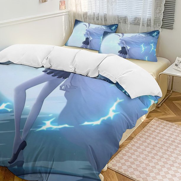 Carrot Bed Duvet Cover Funny Anime Cartoon Bedding Sets Lightweight 3 Piece Comforter Sets