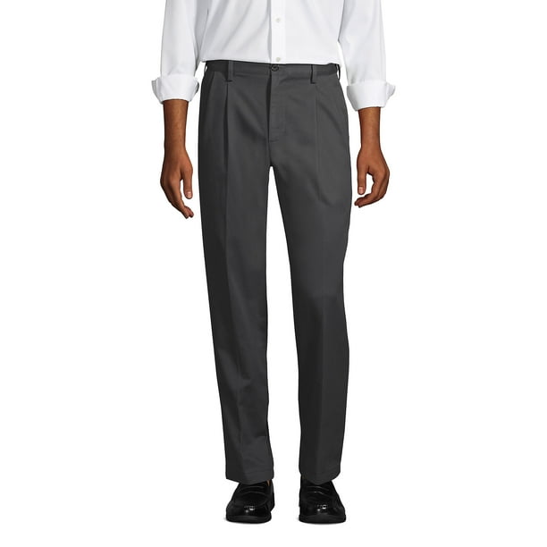 Pantalón Gabardina Hombre Pinzado Gris