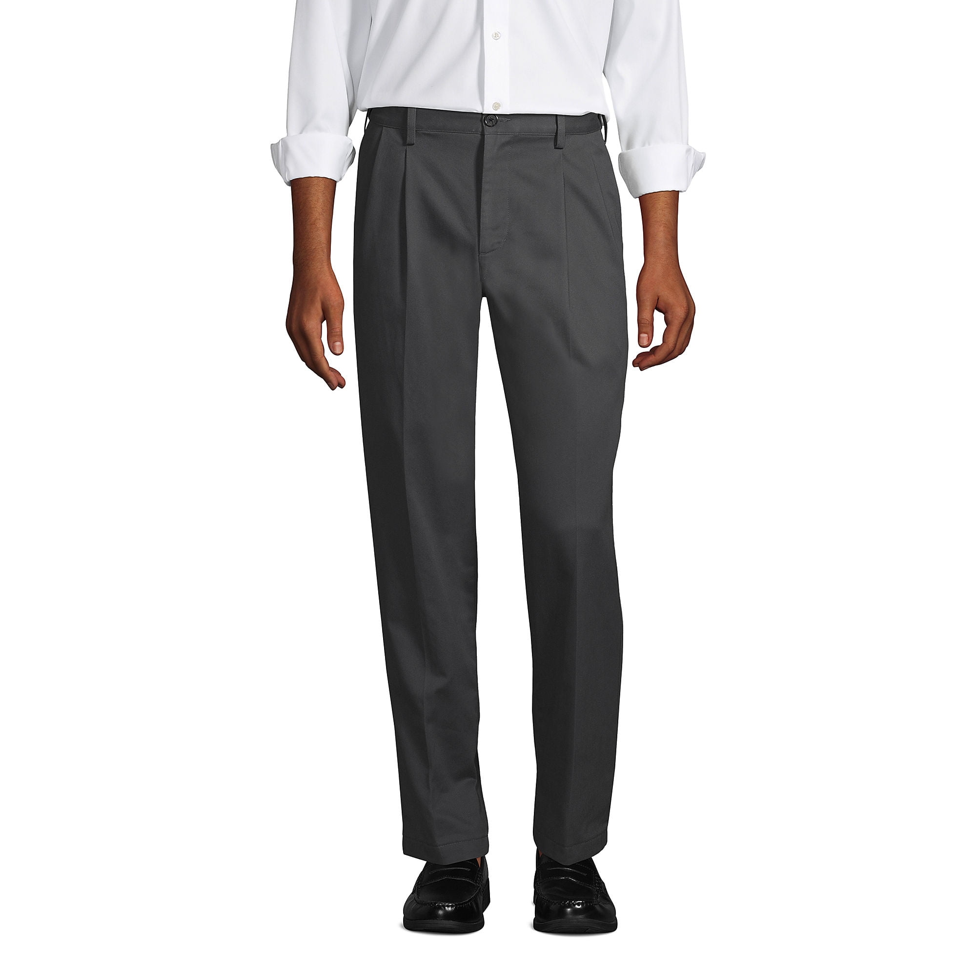 90 Grados - Pantalón Gabardina Hombre Pinzado Gris