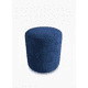 thumbnail image 3 of Puff Redondo Azul Felpa, 3 of 3