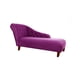 thumbnail image 2 of Chaise Longue Izquierdo Felpa Morado, 2 of 2