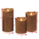 thumbnail image 3 of Velas LED CANDLE CHOICE Pack de 3 Marrón 7,5-15 cm, 3 of 5