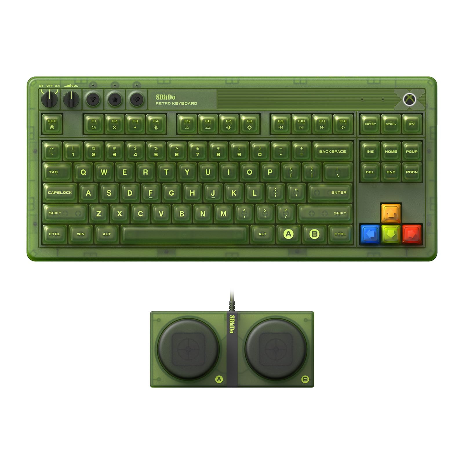 Teclado 8bitdo Retro 8.7 Mecánico Rgb Bluetooth Windows
