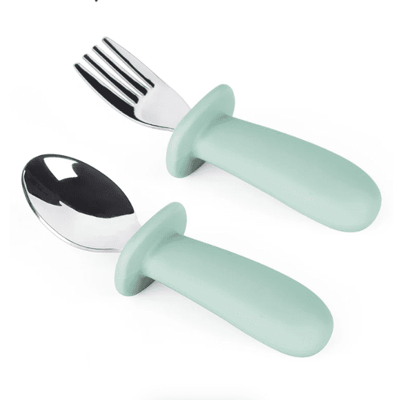 THE BABY NATION SET DE TENEDOR Y CUCHARA AZUL