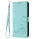 thumbnail image 2 of Funda tipo cartera FOXDOCK para Samsung Galaxy A02/M02 con soporte, ranuras, RFID, diseño de gato, 2 of 5