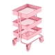 thumbnail image 5 of 1/12 Estante De Almacenamiento De Metal Con Ruedas Accesorio Para Muebles De Casa De Muñecas Rosa, 5 of 5