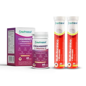 Nutrazul - Cranberry + Multivitaminico + Minerales -Pack 3