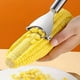 thumbnail image 1 of 1pc, Corn Peeler, Corn Planer, Corn Stripper, Food-grade Stainless Steel Corn Cob Stripper, Household Corn Peeler, Reusable Corn Thresher, Creative Corn Stripper, Multifunctional Peeler For Kitchen, V, 1 of 4