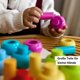 thumbnail image 3 of Clasificador de formas de anillos para clasificar y apilar HABA Rainbow Whirls, 3 of 7
