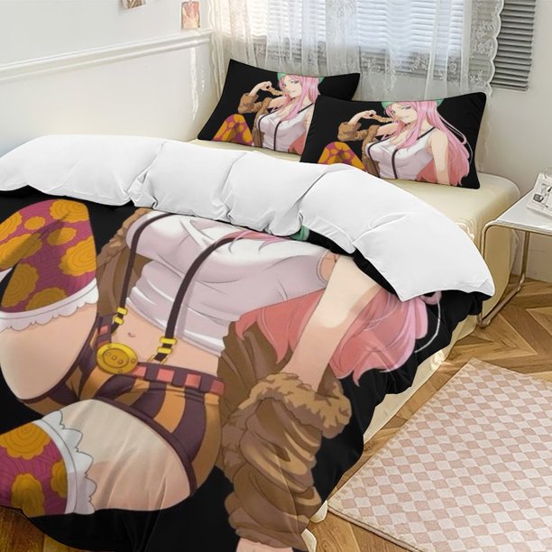 Jewelry Bonney Bed Duvet Cover Funny Anime Cartoon Bedding Sets Lightweight 3 Piece Comforter Sets