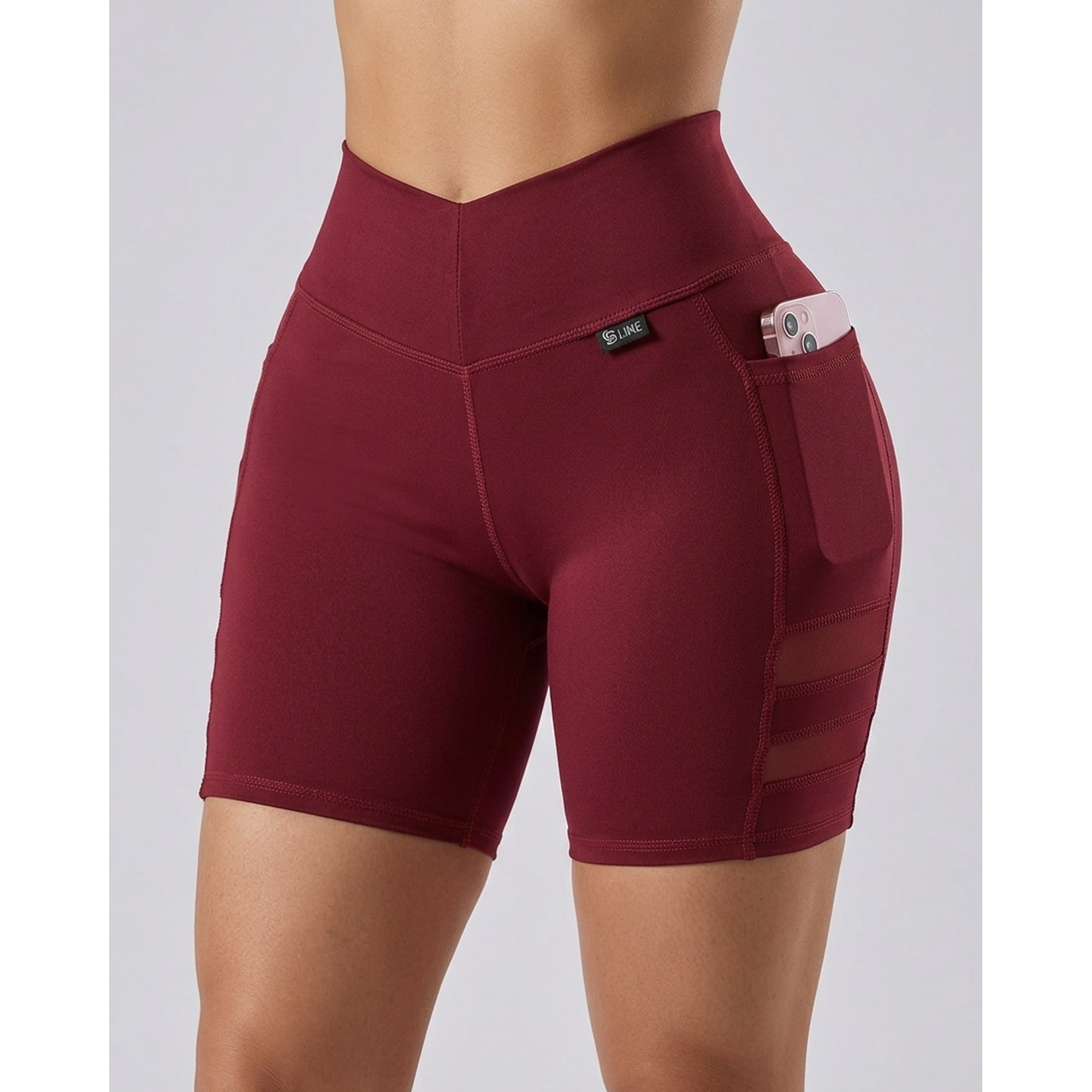 Flix Spa - Short Yoga Mujer Suplex Nitro Con Bolsillo Estilo Moderno -a352