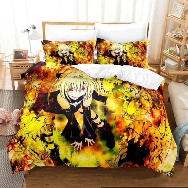 To Love Ru Darkness Bedding Set Boys Girls Duvet Cover Pillowcase Bed boys Adult