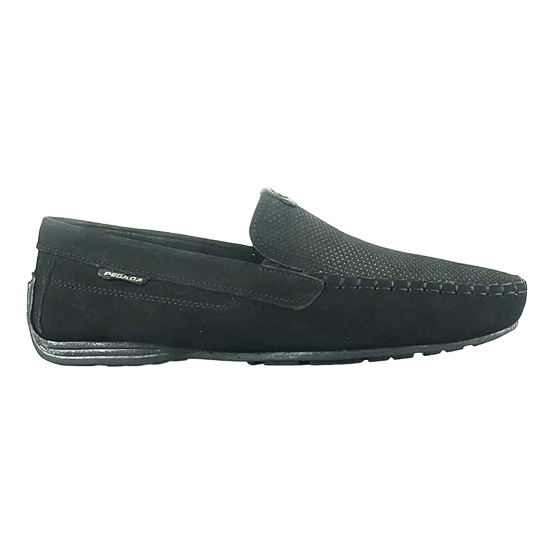 Mocasines Pegada Cuero Nobuck Negro (hombre) | 140741-08 - Talla 43
