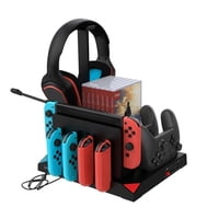 Genérico - Soporte Adaptador Vertical Nintendo Switch Accesorios 9 En 1