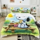 thumbnail image 1 of v2287 Bed Sheets Snoopy duvet cover pillowcase, cute bedding set kids boy girl large king size home bedroom cartoon decoration /pcs 3-Piece Bedding Set (1 Duvet Cover + 2 Pillow Shams) Bed Sheets ju22, 1 of 5