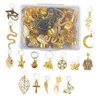 Ioensy - 40X Bobinas De Trenzado Encantos Trenzas Accesorios Para Desfile De Moda Pulsera Diy