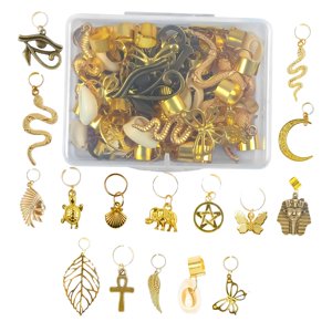 Ioensy - 40X Bobinas De Trenzado Encantos Trenzas Accesorios Para Desfile De Moda Pulsera Diy