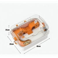 Genérica - Jaula Premium De Acrílico Para Hámster, Cuy, Erizo, Mascotas