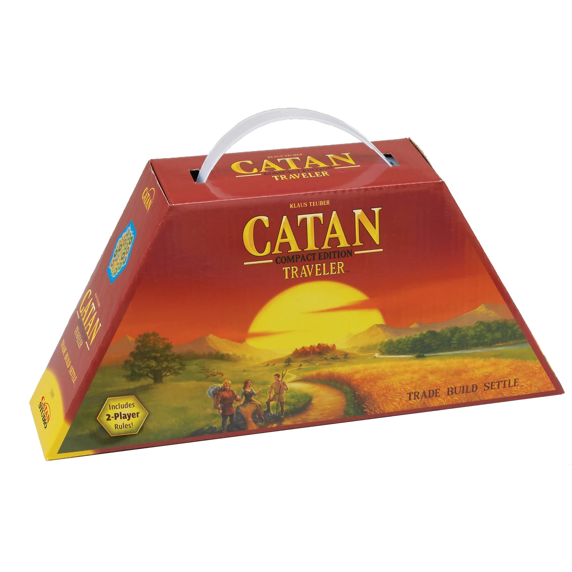 Juego De Mesa Catan Traveler Compact Edition Para Mayores De 10 A 4 Jugadores
