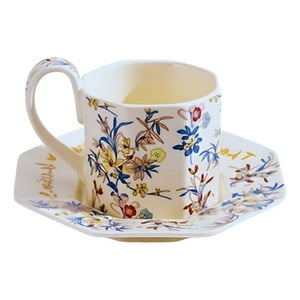Genérico - Taza Elegante Platillo Floral Decorativa Hogar Jhn