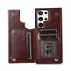 thumbnail image 1 of PU Leather Card Holder Wallet Case For Samsung Galaxy S23 S22 S21 S20 Note 20 Ultra Plus Kickstand Durable Shockproof Cover, 1 of 3