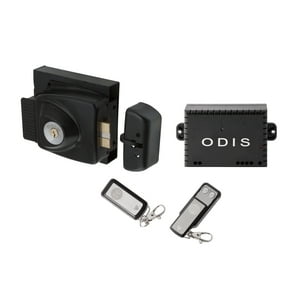 Cerradura Sobreponer Eléctrica Odis 783 + Transformador Receptor + 2 Controles