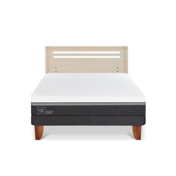 Cama Europea Europea Ortopedic Advance 2P Bn Respaldo Munich 2 Plaza Base Normal
