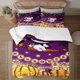 thumbnail image 2 of Halloween Hello_Kitty_ Quilt Set FullSoft Lightweight Quilts Quilted Bedspreads3 Pieces Set Queen SizeColorful Cartoon Print All Season 173*218CM, 2 of 5