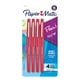 thumbnail image 1 of Pen Paper Mate Flair con punta de fieltro, punta mediana, color rojo, 0,7 mm, 4 unidades, 1 of 7