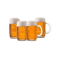 Genérico - Set De 4 Jarras Cerveceras 480Cc Vikings