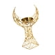 thumbnail image 5 of Candelador Crescent Tower Candelera De Metal Para El Escritorio De Cumpleaños Decorativo Dorado, 5 of 5