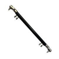 Bothyi - Barra De Enlace De Pedal De Tambor Doble Barra De Eje De Transmisión De Pedal De Bombo Para Kits De Batería Negro